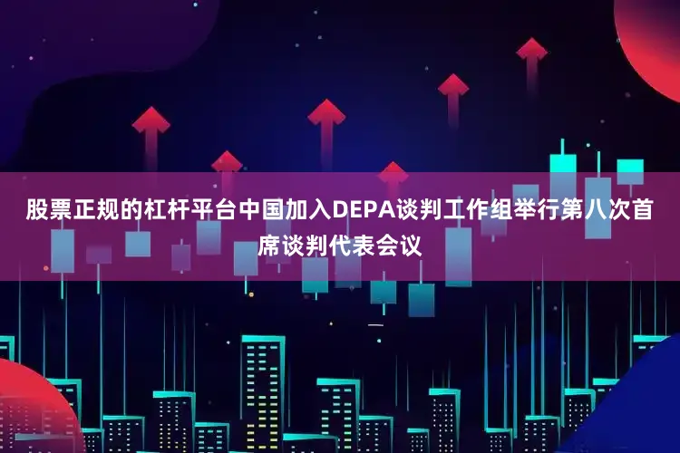 股票正规的杠杆平台中国加入DEPA谈判工作组举行第八次首席谈判代表会议